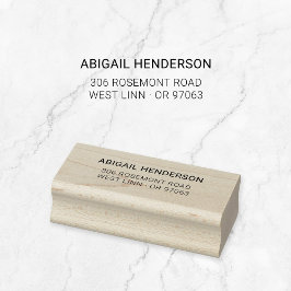 Einfache moderne Minimaltypografie 10 | Holz Gummistempel