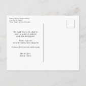 Einfache moderne MinimalWedding rettet das Date-Fo Ankündigungspostkarte (Rückseite)