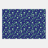 Einfache moderne Mint & Jade Green Polka Dots Geschenkpapier Set (Vorderseite 3)
