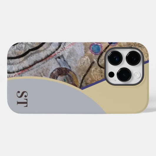 Einfache Moderne mit Abstraktem QR-Code Case-Mate iPhone Hülle (Rückseite (Horizontal))