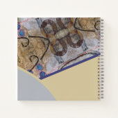 Einfache Moderne mit Abstrakten Akzenten Notizblock (Rückseite)