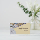 Einfache Moderne mit QR-Logo für Abstrakte Akzente Visitenkarte (Stehend Vorderseite)