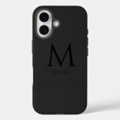 Einfache moderne Monogram Case-Mate iPhone Case (Rückseite)