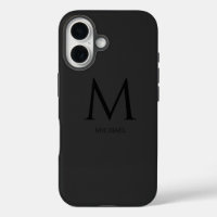 Einfache moderne Monogram Case-Mate iPhone Case