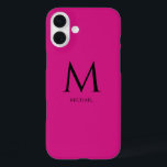 Einfache moderne Monogram Case-Mate iPhone Case<br><div class="desc">Dieses iPhone 16 Gehäuse verbindet Einfachheit und moderne Ästhetik für einen eleganten, raffinierten Look. Das Design wurde für jene konzipiert, die die schlichte Eleganz schätzen, und zeichnet sich durch ein minimalistisches Monogramm in einem puristischen, zeitgenössischen Schriftart aus, wobei der Vorname ordentlich unterhalb des Monogramms angezeigt wird. Das Layout sorgt für...</div>