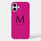 Einfache moderne Monogram Case-Mate iPhone Case (Rückseite)