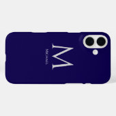Einfache moderne Monogram Case-Mate iPhone Case (Rückseite (Horizontal))