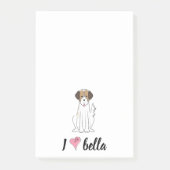 Einfache moderne Monogram Stilftiger brauner Schwa Post-it Klebezettel (Vorderseite)