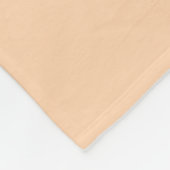 Einfache moderne Monogram Terracotta Beige Fleecedecke (Ecke)