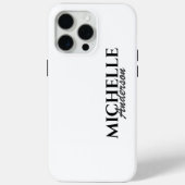 Einfache moderne Monogramm Case-Mate iPhone Hülle (Rückseite)