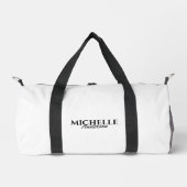Einfache moderne Monogramm Duffle Bag (Vorderseite)