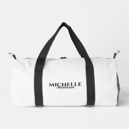 Einfache moderne Monogramm Duffle Bag