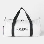 Einfache moderne Monogramm Duffle Bag (Rückseite)