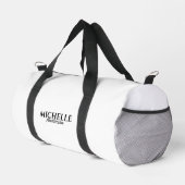 Einfache moderne Monogramm Duffle Bag (Rechte Ecke)