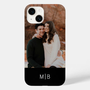 Einfache moderne Monogramm-Foto - Personalisierter Case-Mate iPhone 14 Hülle