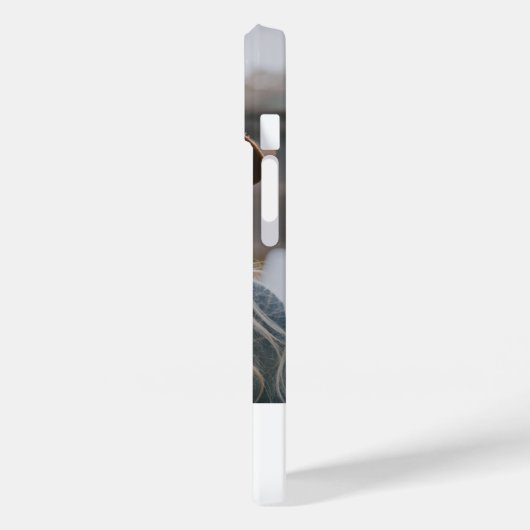 Einfache moderne Monogramm-Foto - Personalisierter Case-Mate iPhone Hülle (Rückseite / Links)