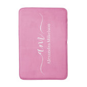 Einfache, moderne Monogramm Minimalistisch Badematte (Vorderseite Vertikal)