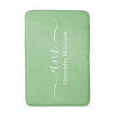 Einfache moderne Monogramm-Minimalistisch Badematte (Vorderseite Vertikal)