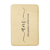 Einfache, moderne Monogramm Minimalistische Badema Badematte (Vorderseite Vertikal)