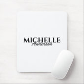 Einfache moderne Monogramm Mousepad (Mit Mouse)