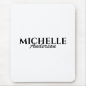 Einfache moderne Monogramm Mousepad (Vorne)