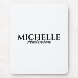 Einfache moderne Monogramm Mousepad