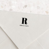 Einfache moderne Monogramm Permastempel