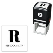 Einfache moderne Monogramm Permastempel (Beispiel)