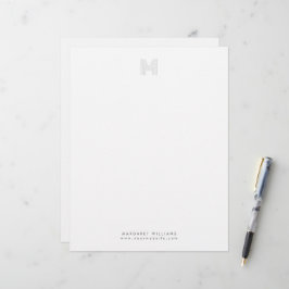 Einfache moderne Monogramm Personalisiert Beruflic Briefbogen