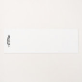 Einfache moderne Monogramm Yogamatte (Rückseite (Horizontal))