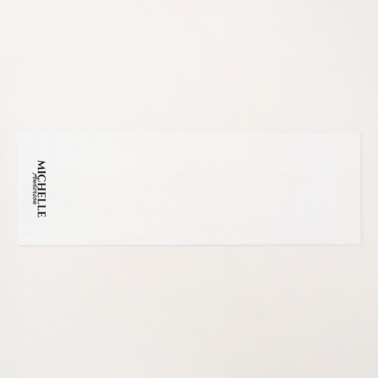 Einfache moderne Monogramm Yogamatte (Rückseite (Horizontal))