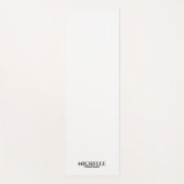 Einfache moderne Monogramm Yogamatte (Vorderseite)