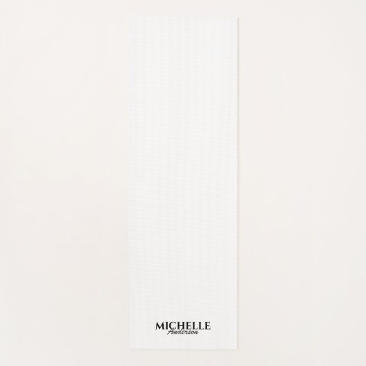 Einfache moderne Monogramm Yogamatte (Vorderseite)
