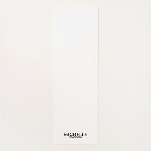 Einfache moderne Monogramm Yogamatte (Rückseite)