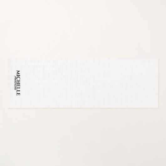 Einfache moderne Monogramm Yogamatte (Vorderseite (Horizontal))