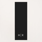 Einfache moderne Monogramm Yogamatte (Vorderseite)