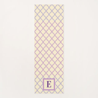 Einfache moderne Monogramm-Yogmatte Yogamatte