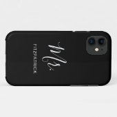 Einfache Moderne Mr. Groom Newlywed Elegant Case-Mate iPhone Hülle (Rückseite (Horizontal))