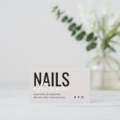 Einfache, moderne Nägel-Aftercare-Karte Visitenkarte (Stehend Vorderseite)