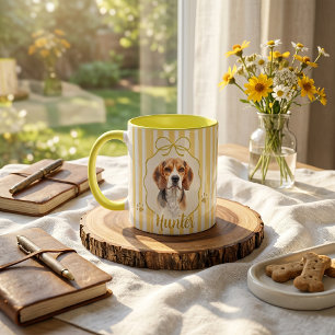 Einfache moderne Namens- und Fototasse für Haustie Tasse