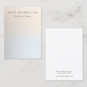 Einfache moderne Necklace Bracelet Juwelier Displa Visitenkarte (Vorne/Hinten)