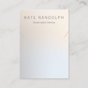 Einfache moderne Necklace Bracelet Juwelier Displa Visitenkarte