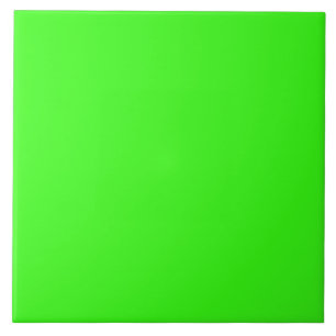Einfache moderne Neon Fluorescent Green Fliese