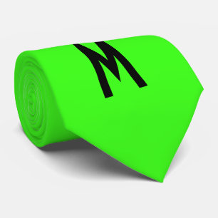 Einfache moderne Neon Fluorescent Green Krawatte