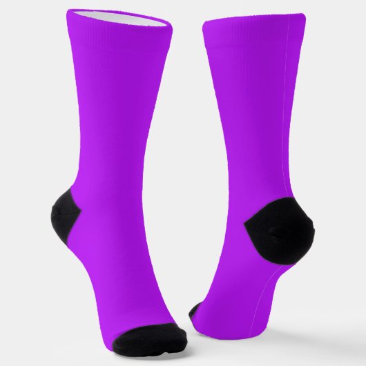 Einfache moderne Neon Fluorescent Lila Socken (Gewinkelt)