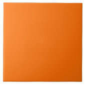 Einfache moderne Neon Fluorescent Orange Fliese (Vorderseite)