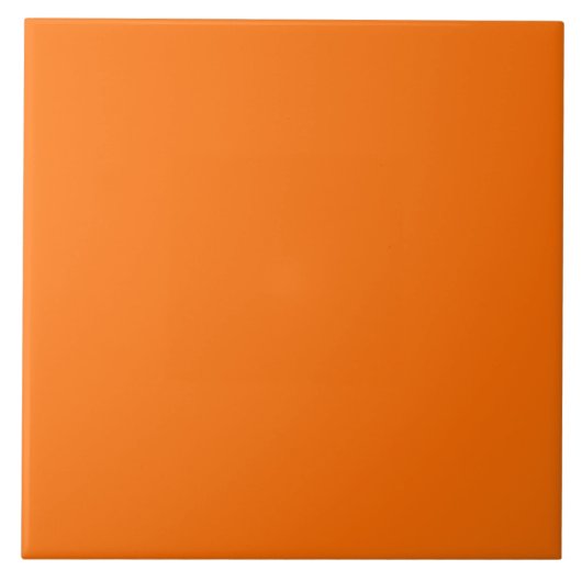 Einfache moderne Neon Fluorescent Orange Fliese (Vorderseite)
