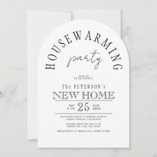 Einfache moderne neue Haus-Housewarming-Party Einladung