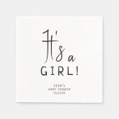 Einfache moderne Neutral-Dusche für Mädchen Serviette (Vorderseite)