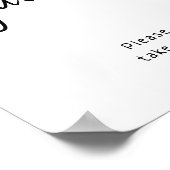 Einfache, moderne, neutrale Babydusche bevorzugt d Poster (Ecke)